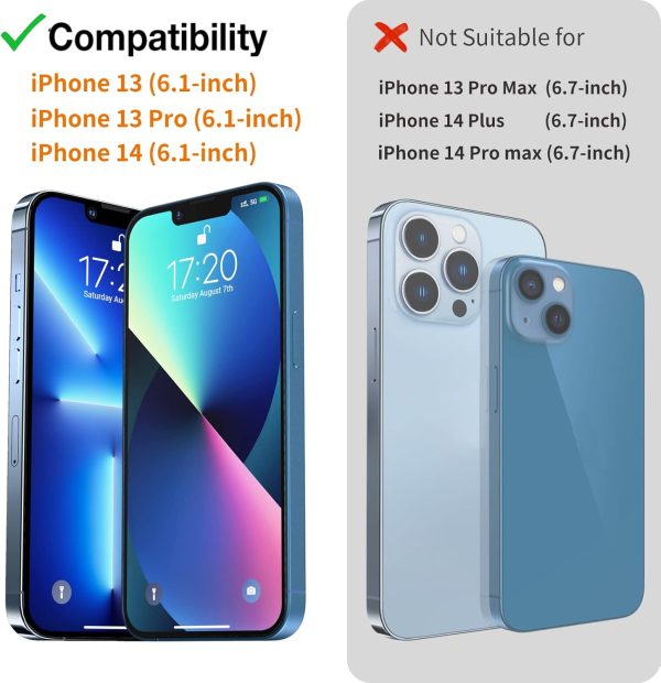 EGV 3 Pack Screen Protector for iPhone 13/ iPhone 14/ iPhone 13 Pro/iPhone 16Se 6.1 inch, Tempered Glass HD Screen, Scratch Resistant Film, Easy Installation - Image 3