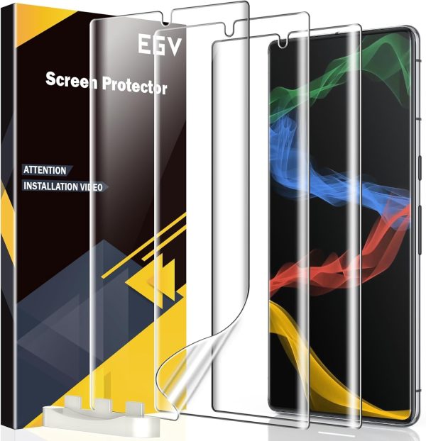 EGV 3 Pack TPU Film for Google Pixel 7 Pro Screen Protector [Not Glass] Bubble Free, Case Friendly, Touch Sensitive. HD Clarity Screen Protector for Pixel 7 Pro