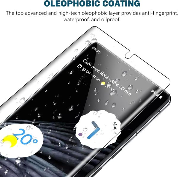 EGV 3 Pack TPU Film for Google Pixel 7 Pro Screen Protector [Not Glass] Bubble Free, Case Friendly, Touch Sensitive. HD Clarity Screen Protector for Pixel 7 Pro - Image 4